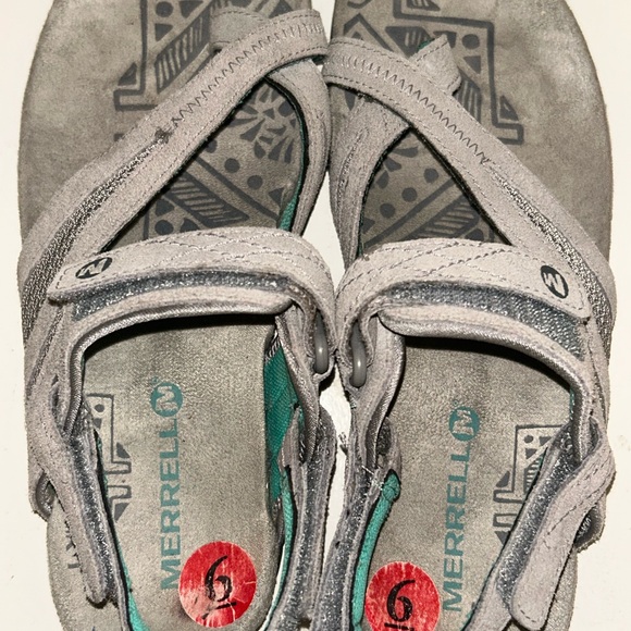 Merrell Gray and Teal Sandals - Picture 5 of 7